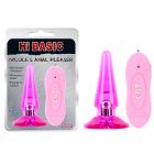 Анальна пробка з вібрацією та пультом Chisa Hi-Basic рожева вид 2