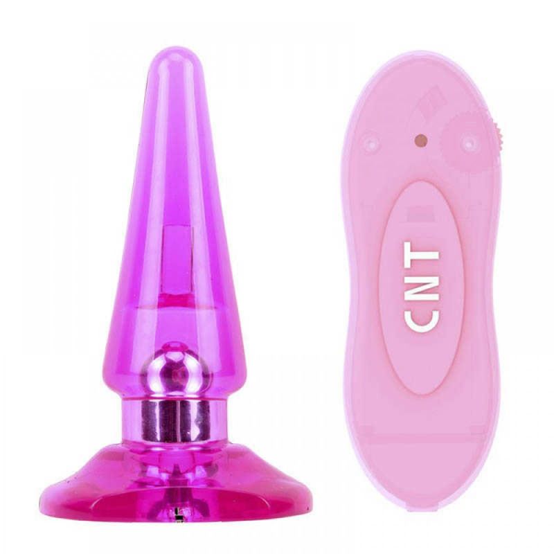 Анальна пробка з вібрацією та пультом Chisa Hi-Basic рожева вид 3