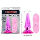 Анальная пробка с вибрацией и пультом Chisa Hi-Basic розовая вид 8