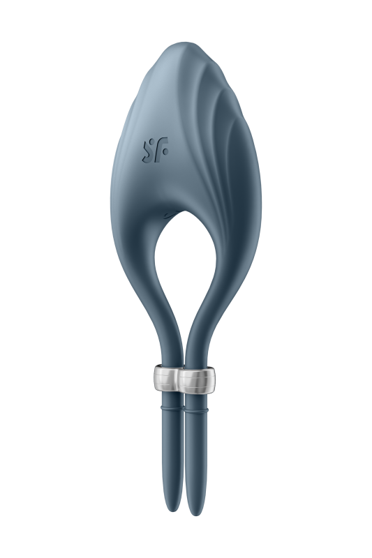 Регулируемое эрекционное кольцо с вибрацией SATISFYER DUELIST DARK синий вид 2