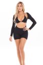Комплект KNOCKOUT 2PC PLAYSUIT SET BLACK, OS