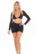 Комплект KNOCKOUT 2PC PLAYSUIT SET BLACK, OS