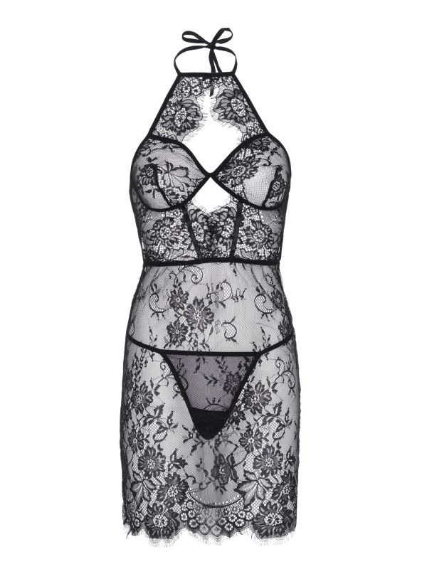 Комплект нижньої білизни Leg Avenue Lace Black S вид 10