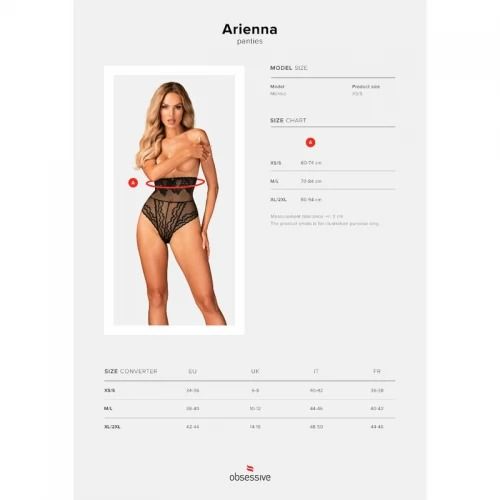 Трусики з високою талією Obsessive Bielizna-Arienna figi M/L вид 6