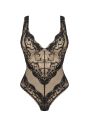 Боди кружевной Obsessive Olvidia, черный, M/L