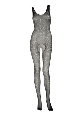 Комбінезон із стразами чорний LEG AVENUE Fishnet Tank Bodystockin O\S