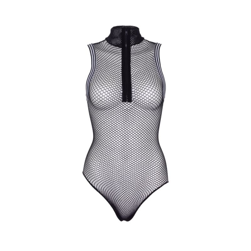 Боді сітку спортивного стилю Leg Avenue, чорний O/S вид 6