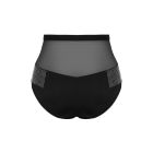 Трусики з високою посадкою та блискучою бахромою Obsessive Milladis, чорний, XS/S вид 7