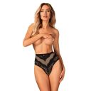 Мереживні трусики Obsessive Olvidia чорний, M/L