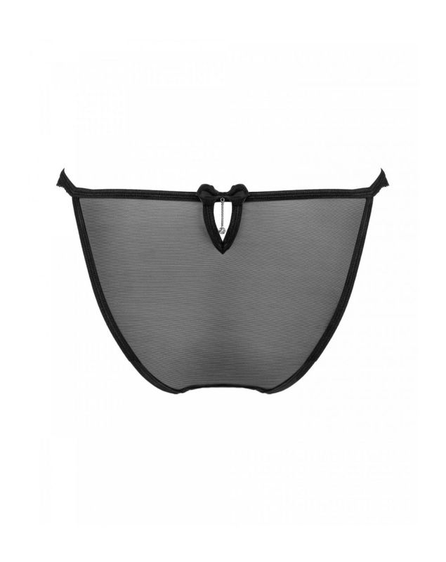 Трусики полупрозрачные с кружевом Obsessive Ivannes черный, L/XL вид 9