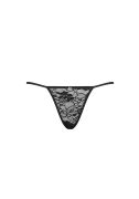Стринги с аппликацией на попе в виде бабочки Obsessive Kokietta черный, L/XL