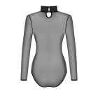 Боди Obsessive B136 из полупрозрачной ткани, черный, XS/S вид 7