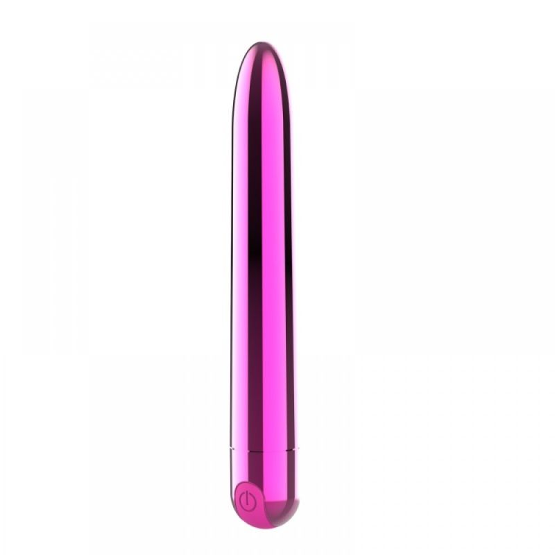 Вибропуля Ultra Power Bullet USB Glossy Pink 10 режимов вибрации вид 2