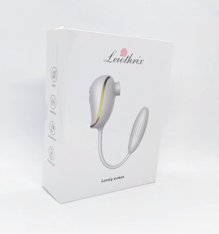 Вакуумный стимулятор клитора с виброяйцом High End Suction Love Egg PINK вид 5