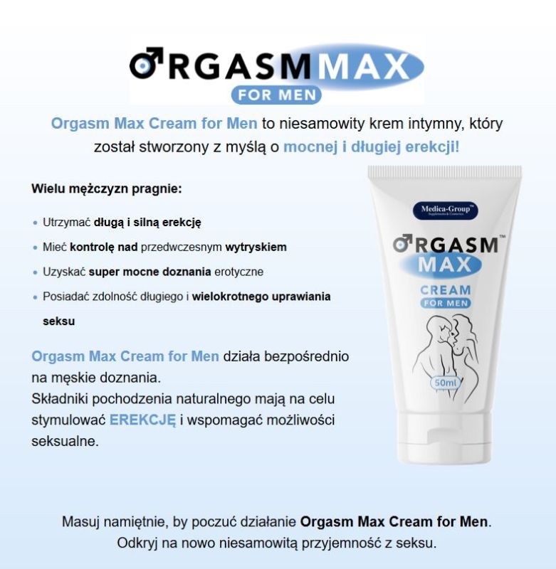 Крем для чоловіків Medica-Group Orgasm Max For Men для ерекції, 50 мл вид 3