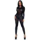 Комбінезон сексуальний Leg Avenue Sheer Rhinestone, S, зі стразами, чорний вид 2