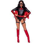 Сексуальный костюм Leg Avenue Bat Woman, XS, из 4 предметов, черно-красный вид 4