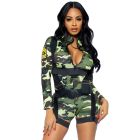 Костюм военной Leg Avenue Goin Commando, M, 2 предмета, зеленый вид 2