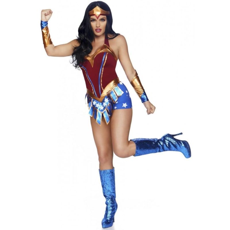 Костюм супер героїні Leg Avenue, M, Heart Stopping Hero вид 5