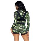 Костюм військової Leg Avenue Goin Commando, S, 2 предмети, зелений вид 3