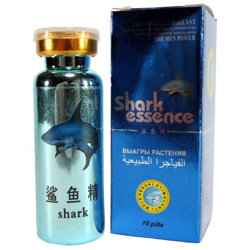 Таблетки Shark Essence (Акулій Екстракт) для сильної ерекції (ціна за упаковку, 10 таблеток) вид 2