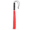 Кнут красный, ручка из шариков FLOGGER, 45 см