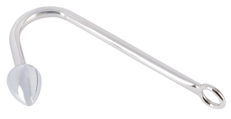 Анальний гачок металевий You2Toys Bondage Hook з кільцем для бондажу, сріблястий вид 3