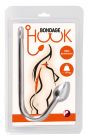 Крюк анальный металлический You2Toys Bondage Hook с кольцом для бондажа, серебристый вид 7