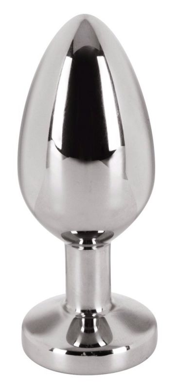 Анальная пробка с камнем You2Toys Jewel Buttplug, серебристая, Small вид 3