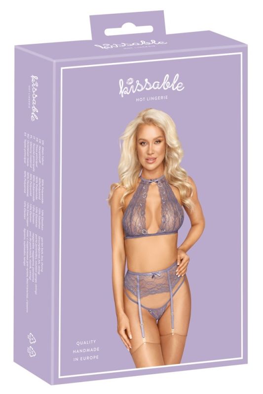 Комплект сексуальний Kissable Suspender Set S/M вид 6