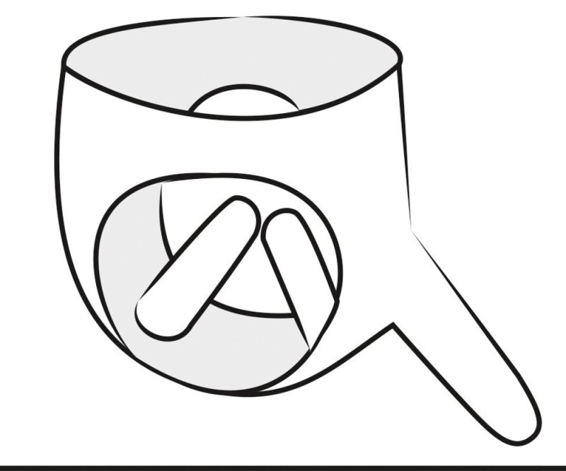 Страпон ZADO Fetish зі шкіри з трьома фалоімітаторами, чорний, розмір S/M вид 8