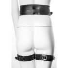 Гартери широкі з пряжками G4.1 Candy Hero, екошкіра, ручна робота, чорні, OS вид 5