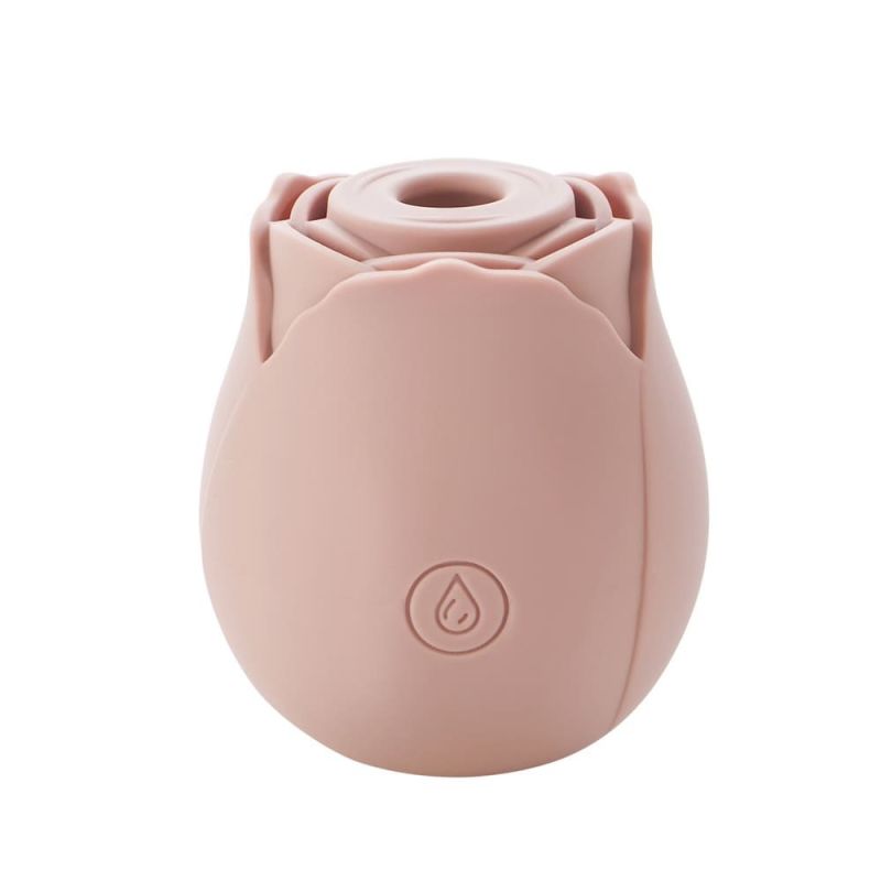 Вакуумний стимулятор клітора у вигляді троянди Sweet Em Velvet Lure, бежевий вид 3