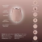 Вакуумний стимулятор клітора у вигляді троянди Sweet Em Velvet Lure, бежевий вид 7