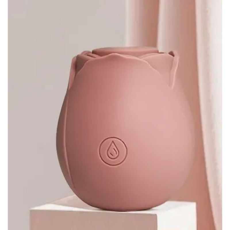 Вакуумный стимулятор клитора в виде розы Sweet Em Velvet Lure, розовый вид 7