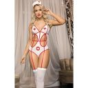 Костюм медсестри L/XL Sunspice, білий, 4 предмети