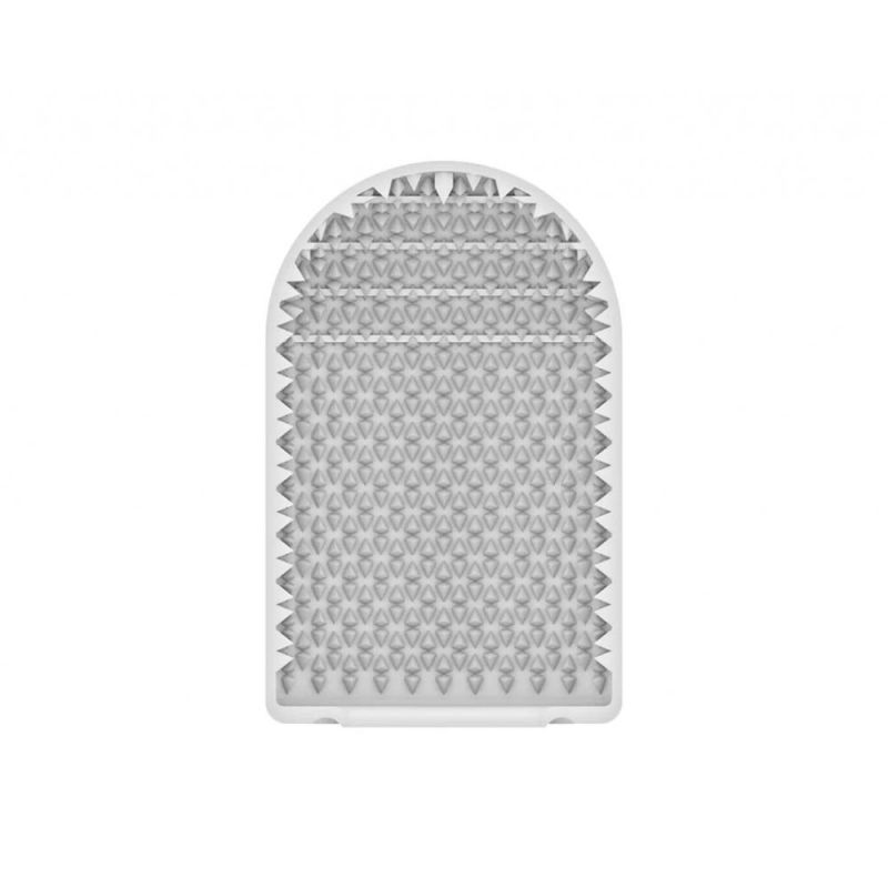 Міні мастурбатор нереалістичний Tenga Pocket Crystal Mist, з рельєфом, білий вид 5