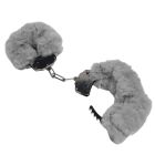 Наручники DS Fetish Plush handcuffs, метал з хутром, сірі вид 3