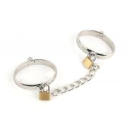 Окови на ноги металеві DS Fetish з ланцюгом та замочками