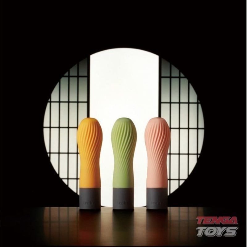 Мини вибратор нереалистичный Zen Iroha Tenga, медицинский силикон, желтый вид 4