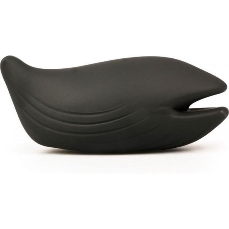 Вібратор для клітора у формі кита Iroha+ Yoru Tenga, медичний силікон, чорний вид 2