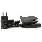 Вибратор для клитора в форме кита Iroha+ Yoru Tenga, медицинский силикон, черный вид 4