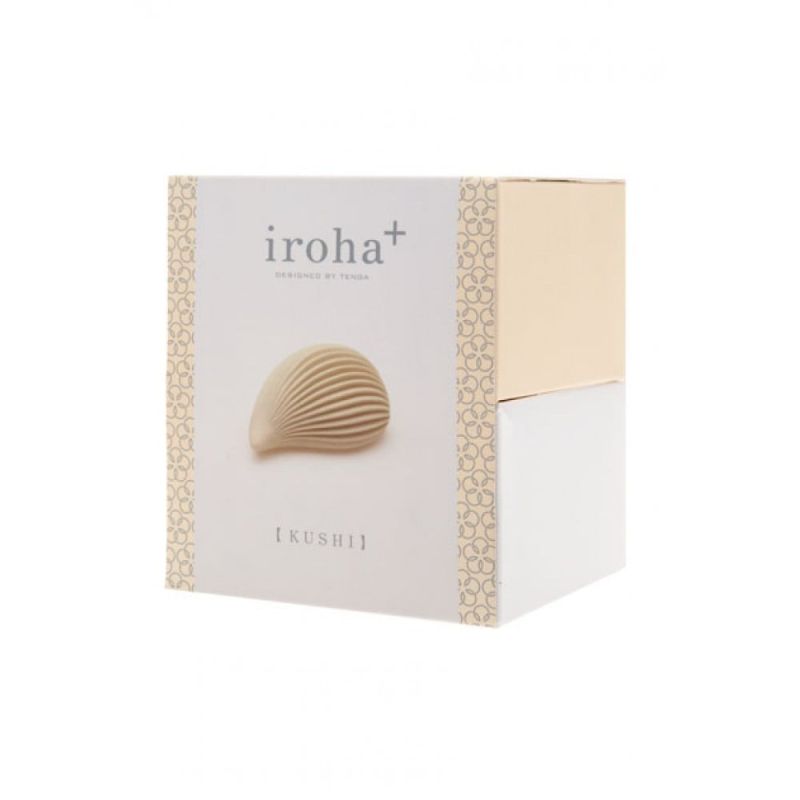 Вібратор для клітора у формі черепашки Iroha+ Kushi від Tenga, медичний силікон, бежевий вид 5