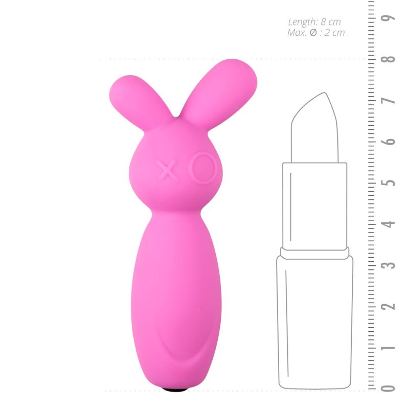 Міні-вібратор для клітора Vibrating Mini Bunny, 8 см х 2 см вид 4