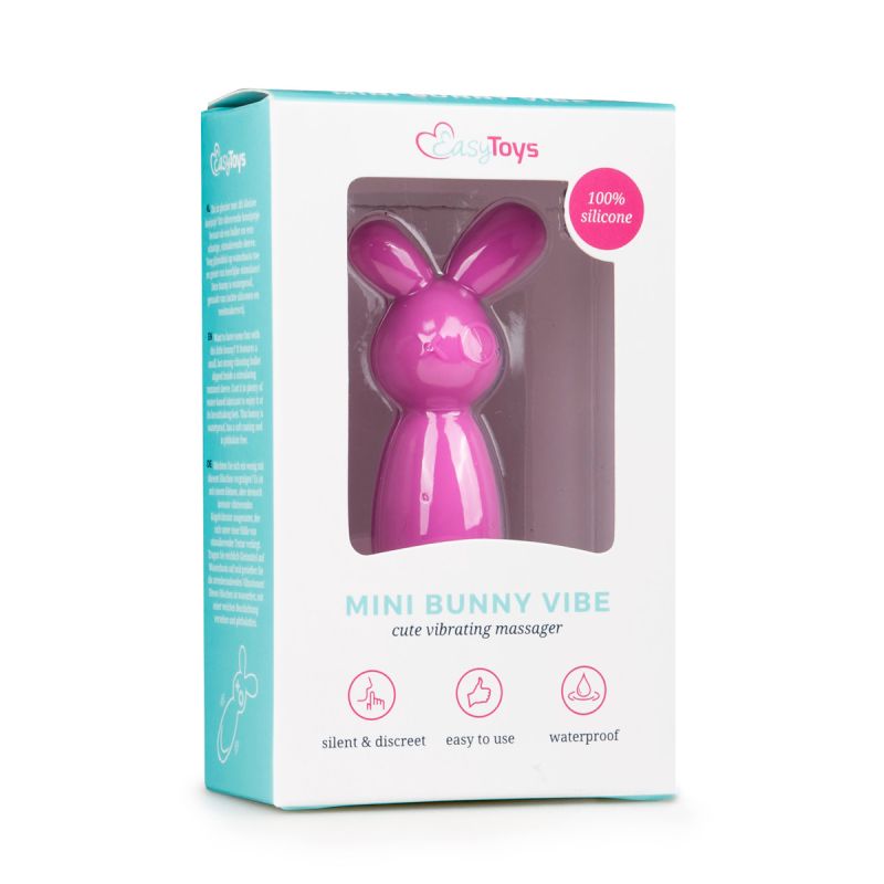 Міні-вібратор для клітора Vibrating Mini Bunny, 8 см х 2 см вид 5
