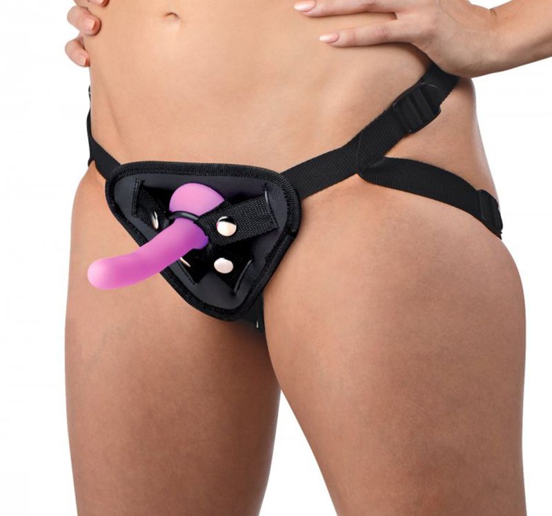Набір страпонів з вібрацією Double-G Deluxe Vibrating Strap-On Kit вид 3