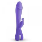 Вибратор-кролик Trix Good Vibes Only, силиконовый, фиолетовый, 22.5 см х 4 см вид 3