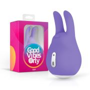 Вібратор для клітора із вушками Tedy Good Vibes Only, силіконовий, фіолетовий, 9.5 см