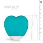 Вибратор для клитора в форме сердца Oron Good Vibes Only, силиконовый, голубой, 6 см вид 7