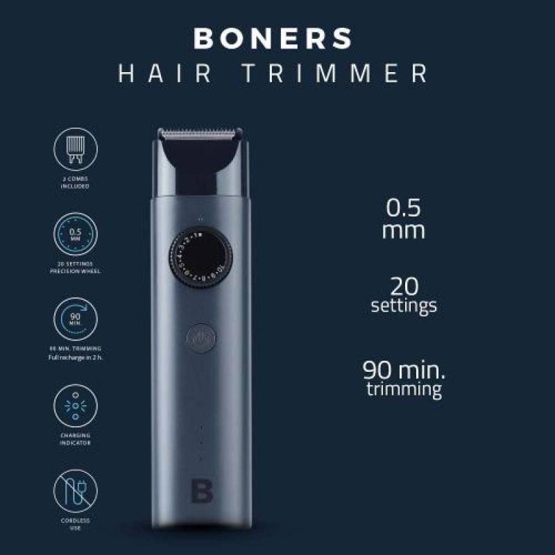 Тример для волосся Boners Hair Trimmer Shaver сірий вид 7
